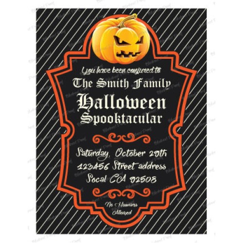 Halloween Spook Greeting card or flyer - Adobe Illustrator Project File